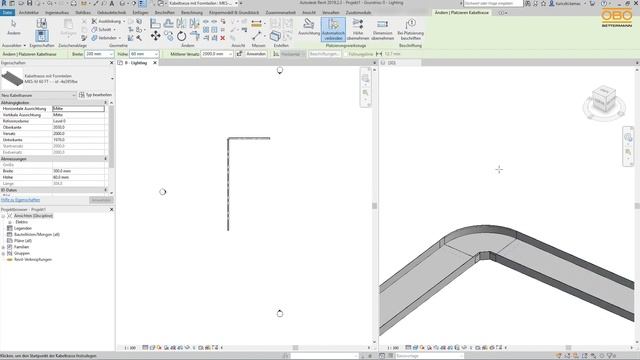 BIM@OBO - BIM Planung mit automatisch gesetzten Formteilen für Kabelrinnen смотреть онлайн