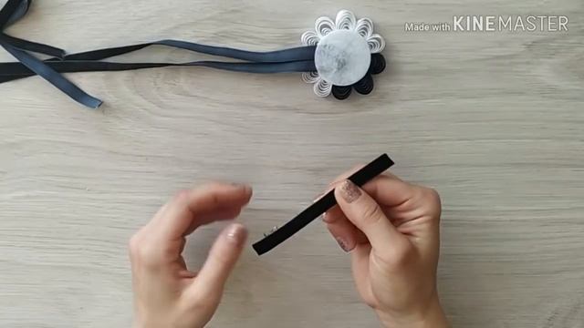Лента в косу "КВИЛЛИНГ" / Мастер- класс канзаши DIY / Tape in queue "Quilling Bubbles" Tutorial смотреть онлайн