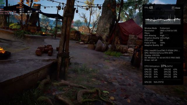 Assasin's Creed Valhalla RTX 3070 / i7-9700K / 32GB 4K UltraHD Ultra High Benchmark смотреть онлайн