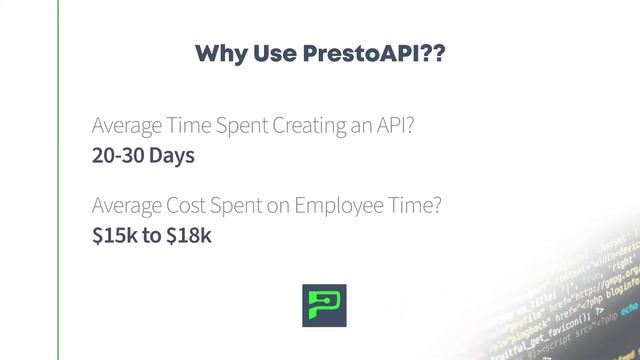 PrestoAPI - Instantly Generate a REST API! смотреть онлайн