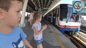 Поездка на небесном поезде, машинки игрушки, кормим рыб. МанкиТайм в Таиланде