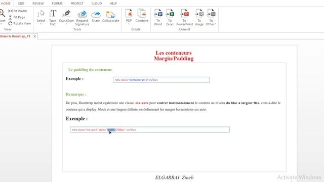 Bootstrap ( vidéo 4) : mx-auto (centrer horizontalement) смотреть онлайн