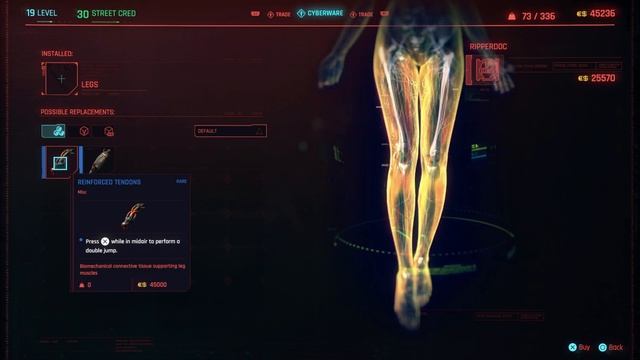 Cyberpunk 2077 - Cherry Blossom Market: Female Ripperdoc: Buy Reinforced Tendons To Double Jump PS5 смотреть онлайн
