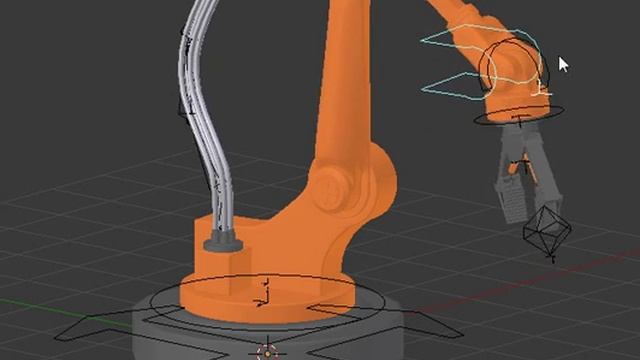 Robot Assembly Arm Blender 3D Rig смотреть онлайн