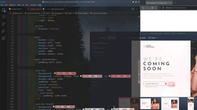 Base apparel coming soon | Frontend Mentor Challenge #frontendmentor смотреть онлайн