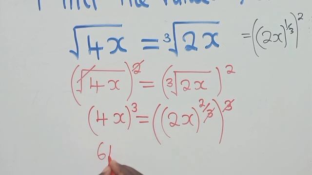 Find the values of x, || √4x = 3√2x || смотреть онлайн