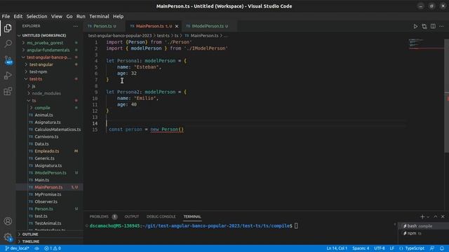 Literal Types / Herencia de interfaces modelo / Enum types / Export Modulos TS / POO con ts смотреть онлайн
