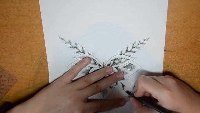 Dotwork speed drawing смотреть онлайн