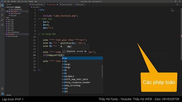 Lập trình php 1 - function in php - Tổng hợp và sử dụng các hàm trong lập trình PHP смотреть онлайн