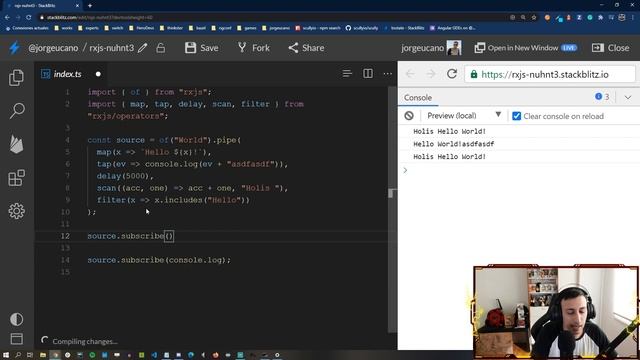 Curso RxJS 16 - Cadena de Subscripciones en el Pipe смотреть онлайн
