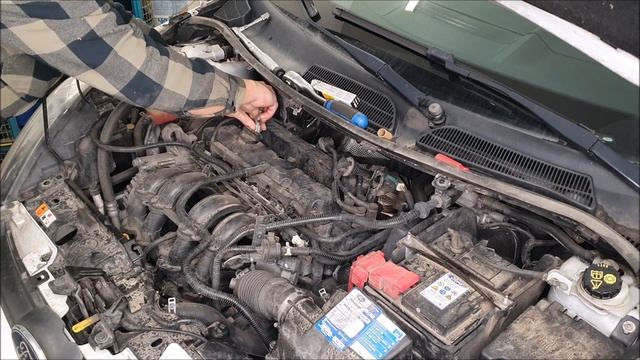 Ford Fiesta MK7 JA8 Ölwechsel + Zündkerzen - 1.25 44KW смотреть онлайн