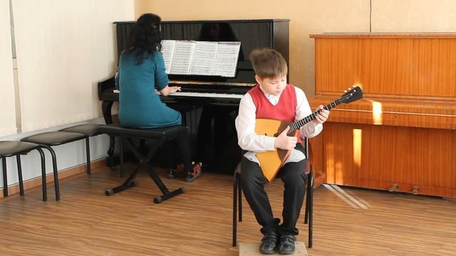 Миронычев Сергей. П. Каркин Вариации на тему русской народной песни "Во лузях" смотреть онлайн