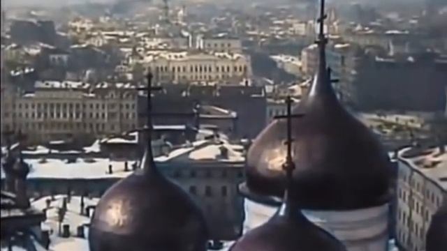 Виды зимней Москвы, снятые в 1908 году. смотреть онлайн