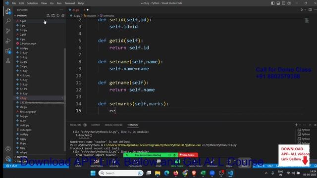 Class and Object in Python Programming смотреть онлайн