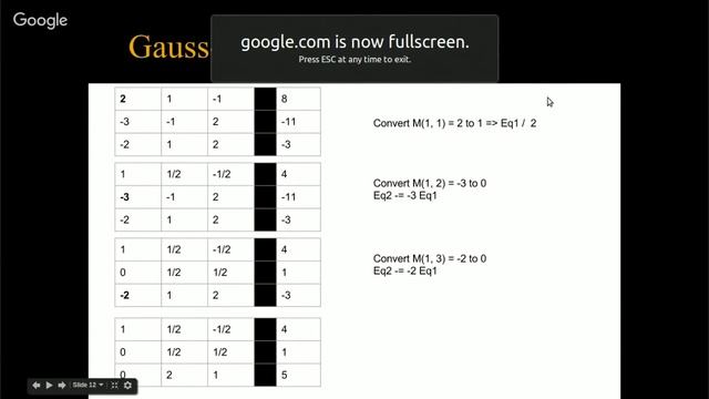 Algebra - Gaussian Elimination - 1 (Arabic) смотреть онлайн