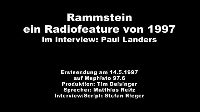 Rammstein - Interview mit Paul Landers 1997 смотреть онлайн