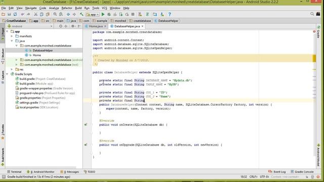 How to Create Database In Android Studio смотреть онлайн