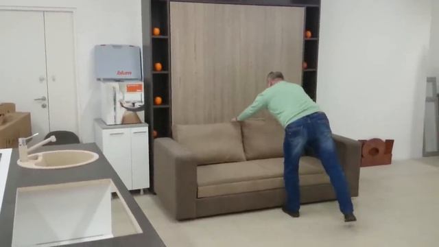 Двуспальная подъемная кровать Элара Лонга с диваном Луксурия Шелф смотреть онлайн