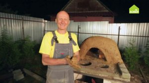 Как построить глинобитную (саманную) уличную хлебную печь.  Весь процесс от фундамента до просушки