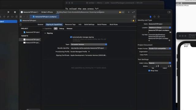 12/12 - Mac OSX: Correr en un iPhone físico - React Native смотреть онлайн