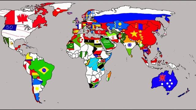 Как рисовать страны на карту мира ?️