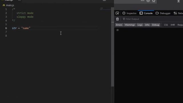 javascript strict mode sloppy mode смотреть онлайн