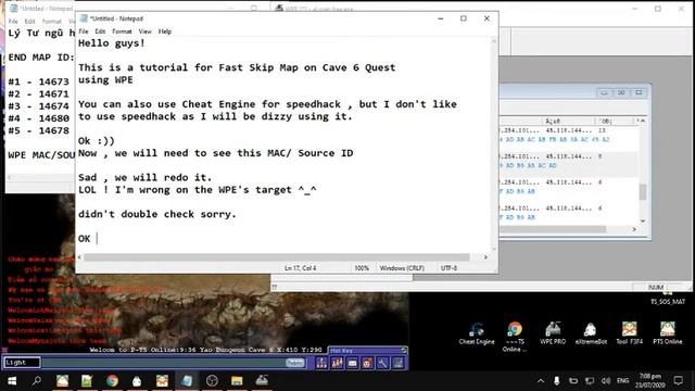 P-TS Online - Tutorial on Cave 6 Quest ( Lý Tư ngũ hình ) Fast Skip Map смотреть онлайн