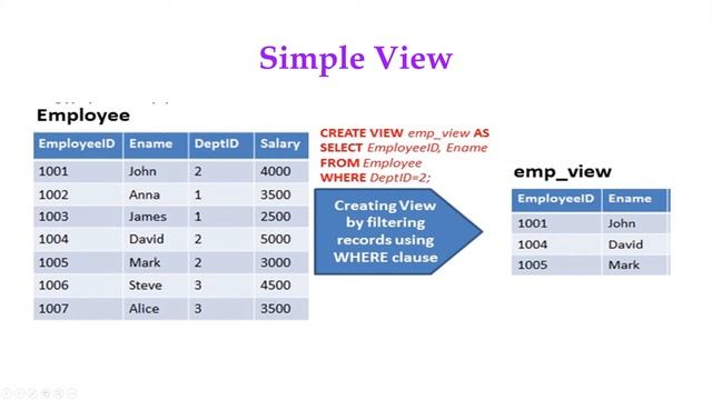 DBMS Views and Integrity Constraints in SQL смотреть онлайн