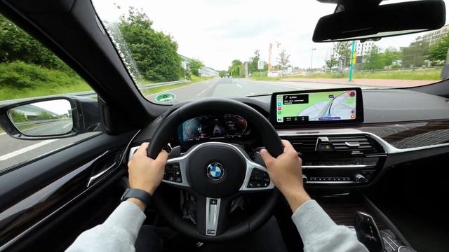 BMW 530d G30 2023 Driving Video Walkaround Test Drive POV