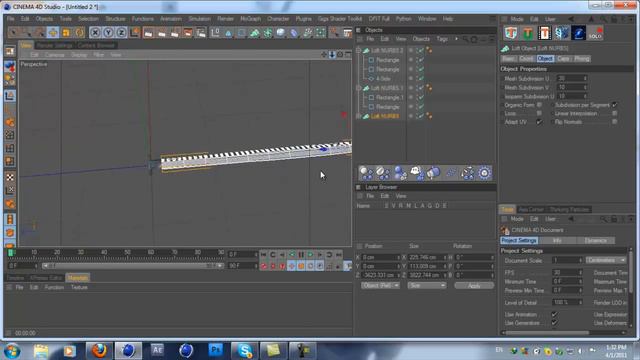 CINEMA 4D -Katana Sword - MODELING TUTORIAL