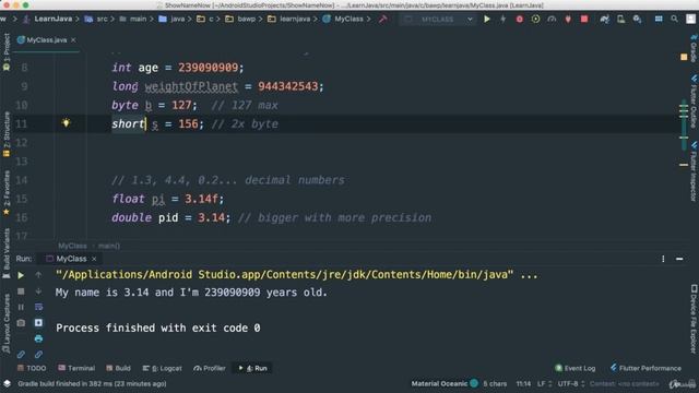 012 Char Byte and Short Types in Java смотреть онлайн