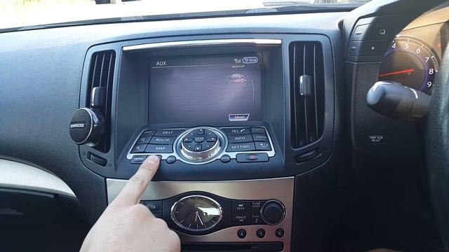 Nissan Skyline (2006-2010)-русификация меню, навигация с пробками, радио, USB. Xanavi.ru смотреть онлайн