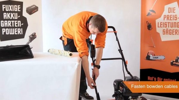 FUXTEC petrol scarifier/aerator - FX-BV140 - Assembly