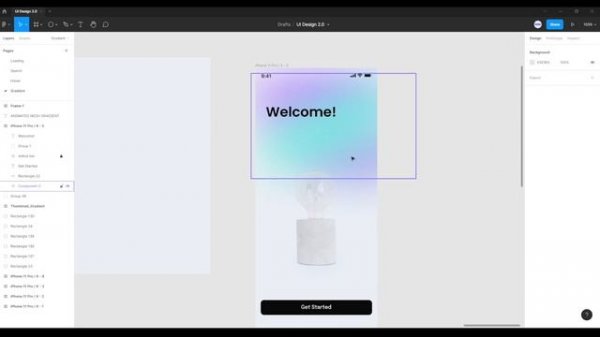 Animated Mesh Gradient | Figma Animation Tutorial