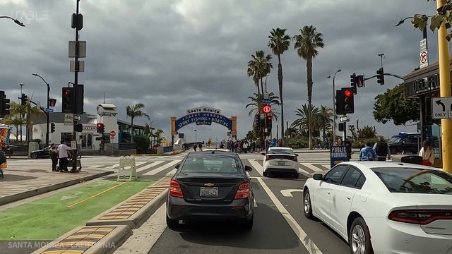 [4K] SANTA MONICA - Driving Downtown Santa Monica, Los Angeles, California, USA смотреть онлайн