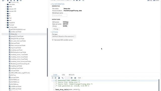 SAS Studio Convert Excel File to SAS File смотреть онлайн