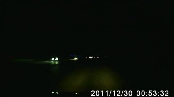 Видеорегистратор "Prestigio RoadRunner 300" ночью без освещения