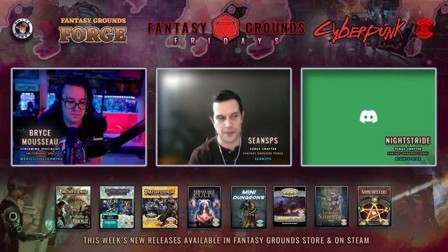 SeanSPS and Nightstride from The Forge! | Fantasy Grounds Fridays #241 смотреть онлайн