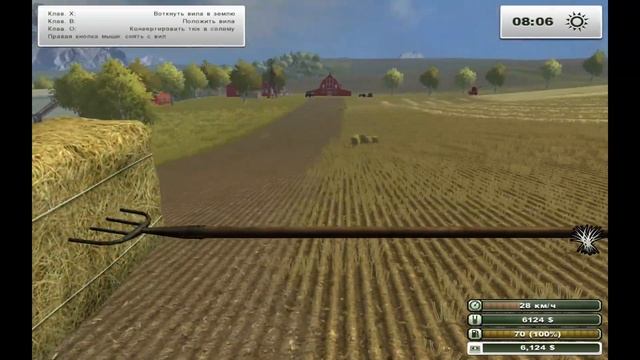 Прохождение Farming Simulator 2013 Titanium 2ч. - Тюки и сено смотреть онлайн