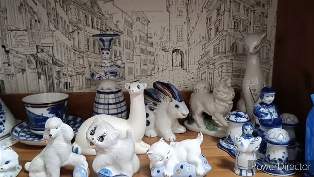 Два милых котика и собачка. Фарфор. Пополнение на полках. Побывала на лекции о фарфоре. смотреть онлайн