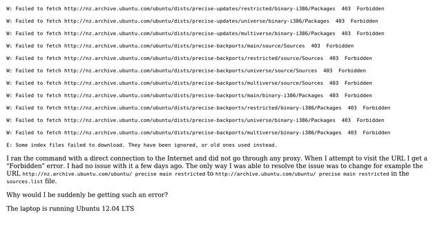 W: Failed to fetch 403 Forbidden error when running the command apt-get update (2 Solutions!!) смотреть онлайн