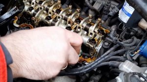 Замена прокладки  клапанной крышки двигателя на Hyundai Getz