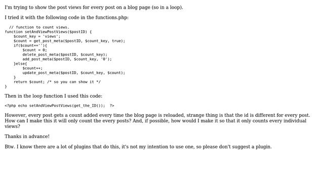 Wordpress: Count post views in loop смотреть онлайн