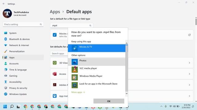 How to change default Video player in Windows 11 смотреть онлайн