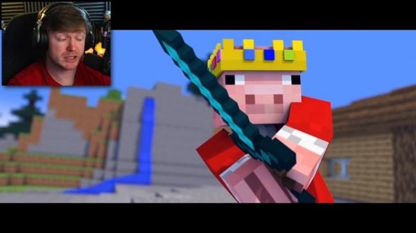 Reacting to DREAM vs TECHNOBLADE the MINECRAFT FIGHT! (Animation)