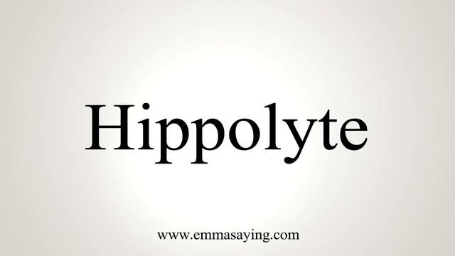 How To Say Hippolyte смотреть онлайн