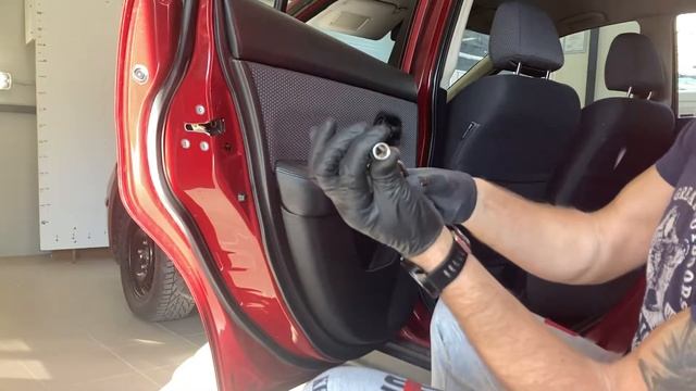 Nissan Tiida rear door panel removal смотреть онлайн