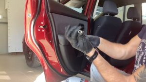 Nissan Tiida rear door panel removal