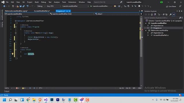 Public, Private, Protected Access Modifier in C# With Practical Example. C# Tutorial for beginners смотреть онлайн