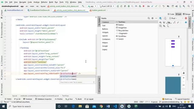 Databinding with onClickEvent for Include Layouts смотреть онлайн
